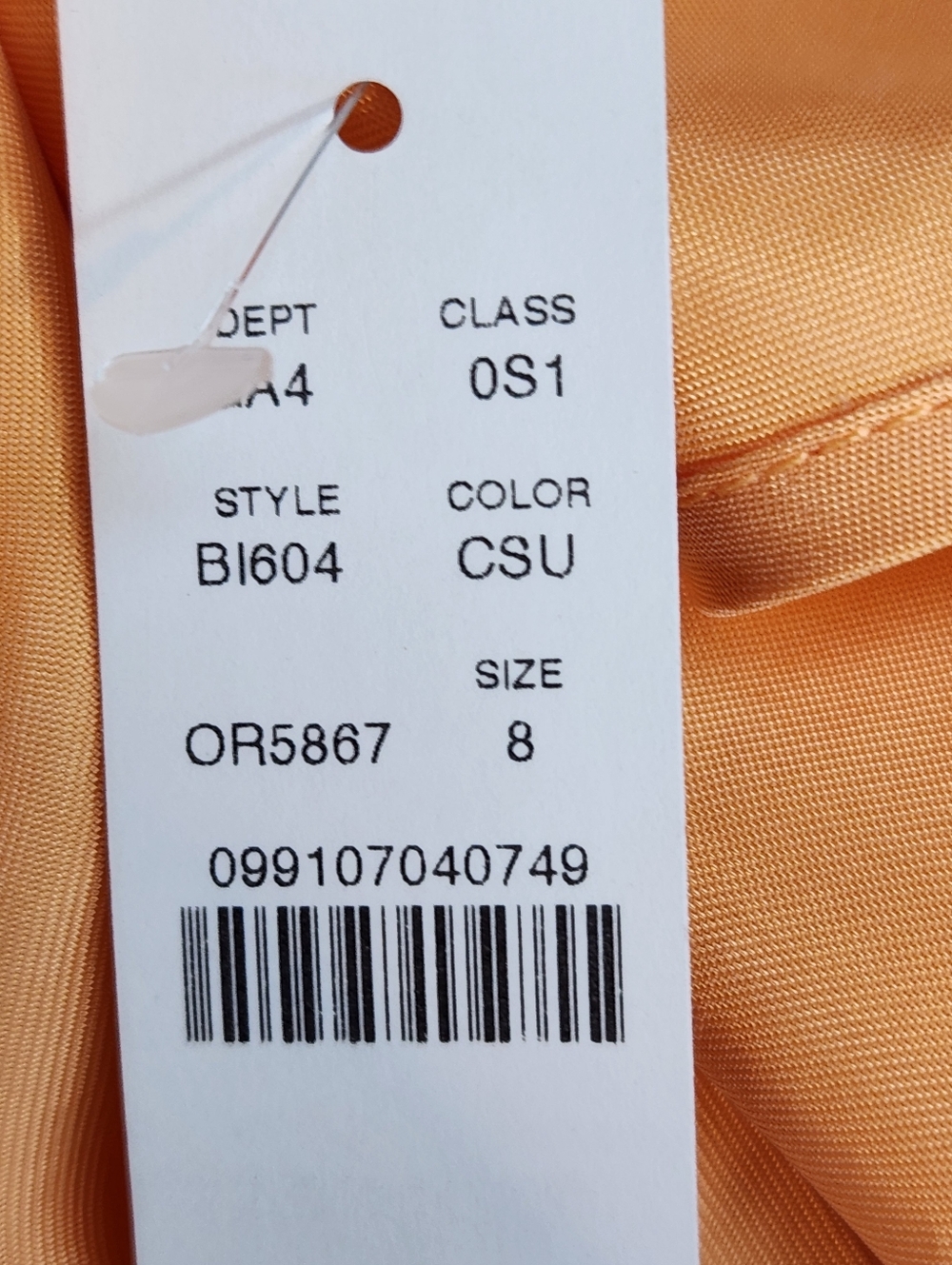J.Crew Peach Slip Dress Sz 8 NWT Maxi 90s Minimalist Quiet Luxury Racerback - Picture 9 of 15